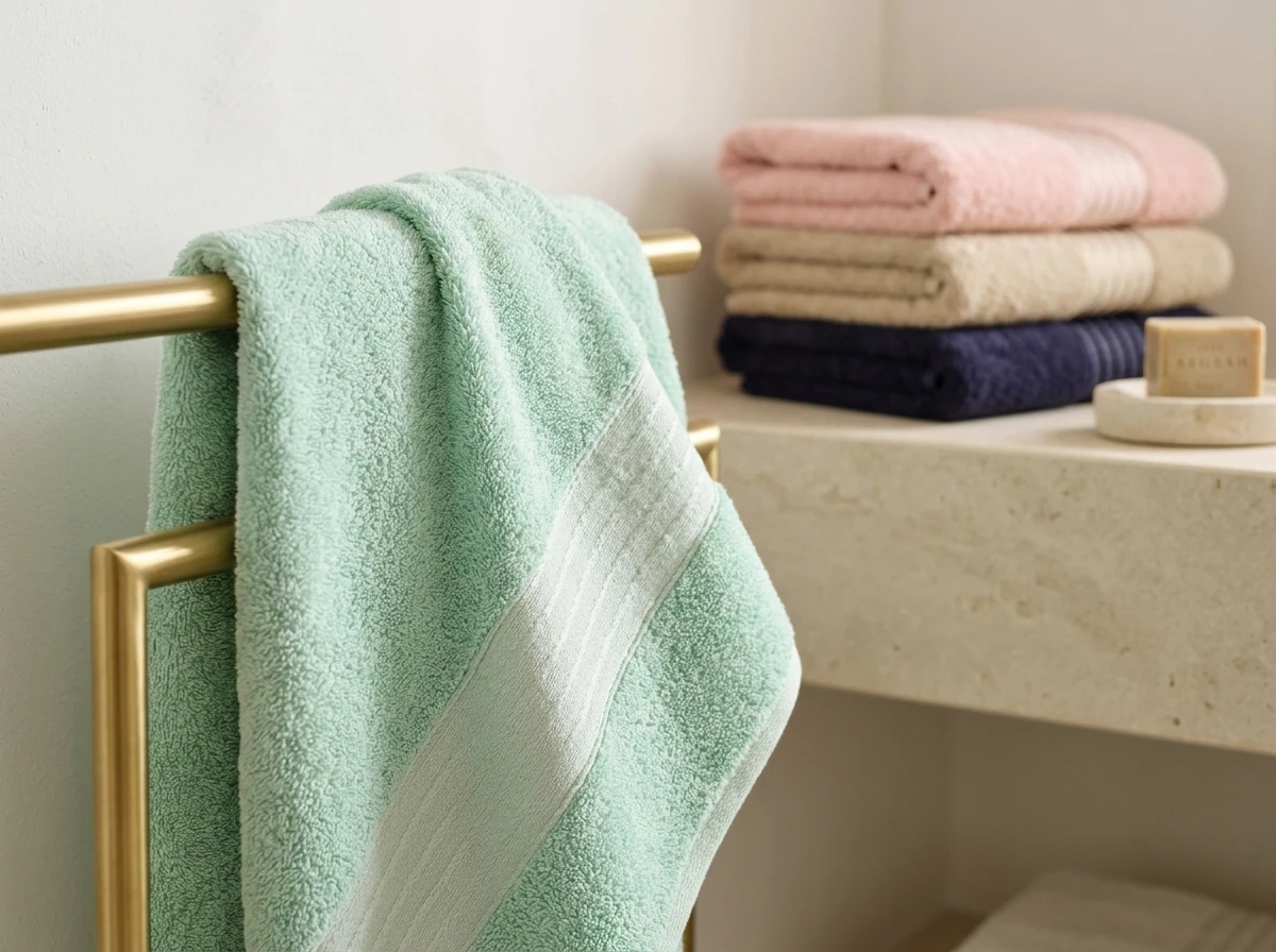 Bordürlü Lüks Banyo Havlusu