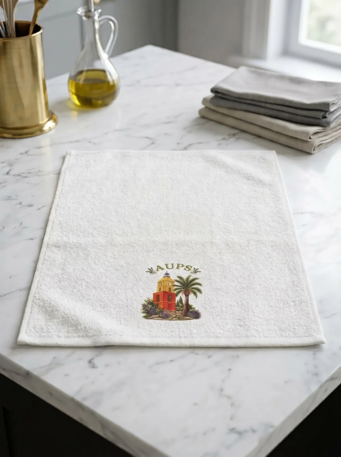 Serviette d’Invité Éponge Imprimée Aups