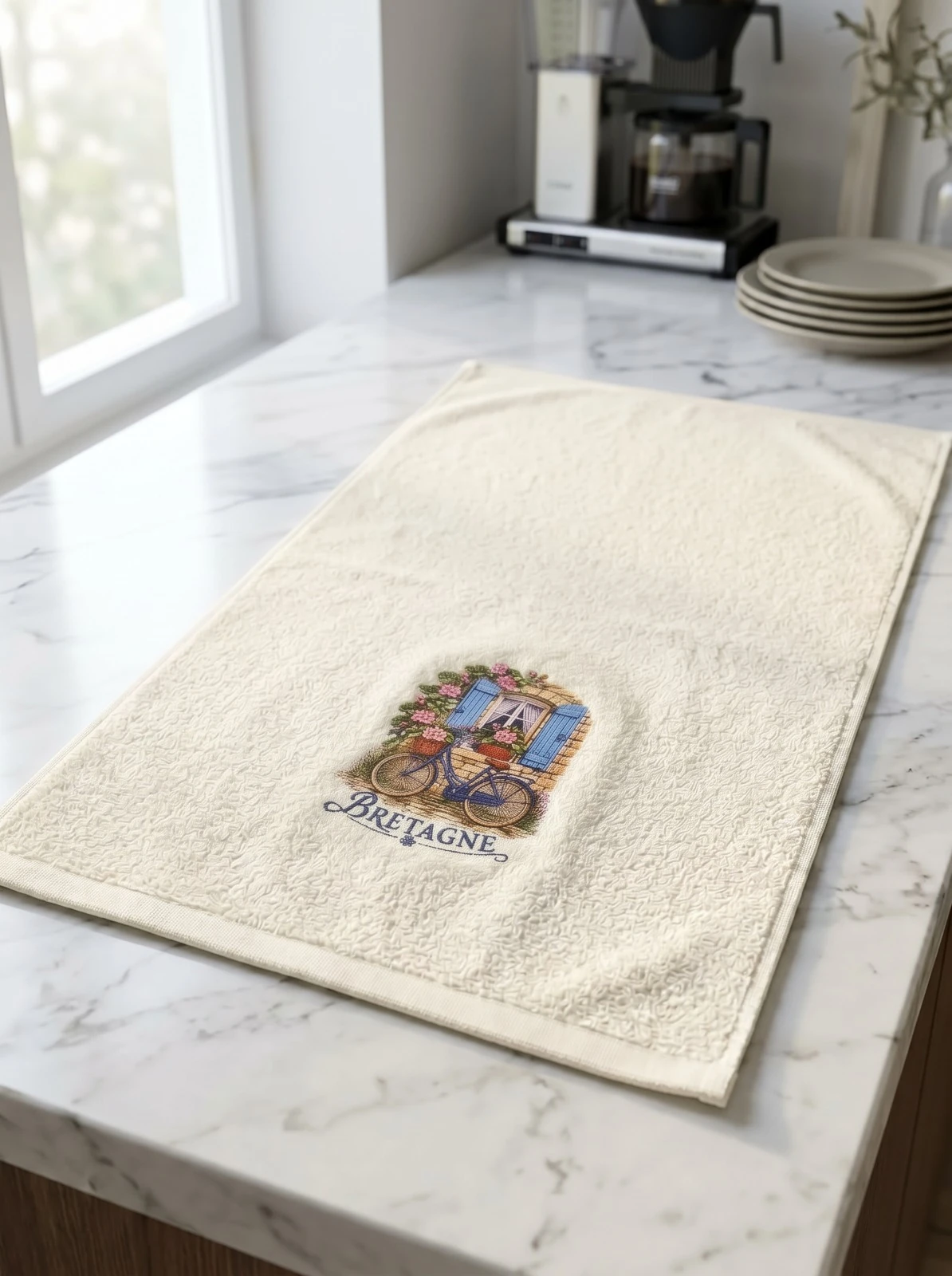 Serviette d’Invité Éponge Imprimée Bretagne
