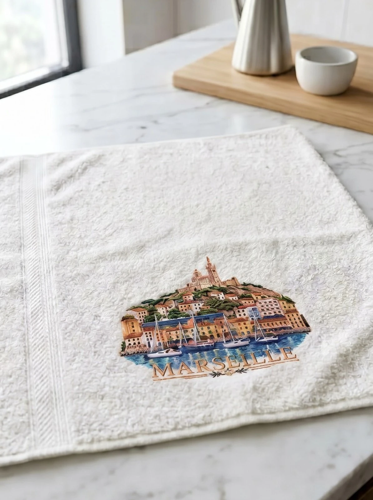 Marseille Printed Terry Guest Towel