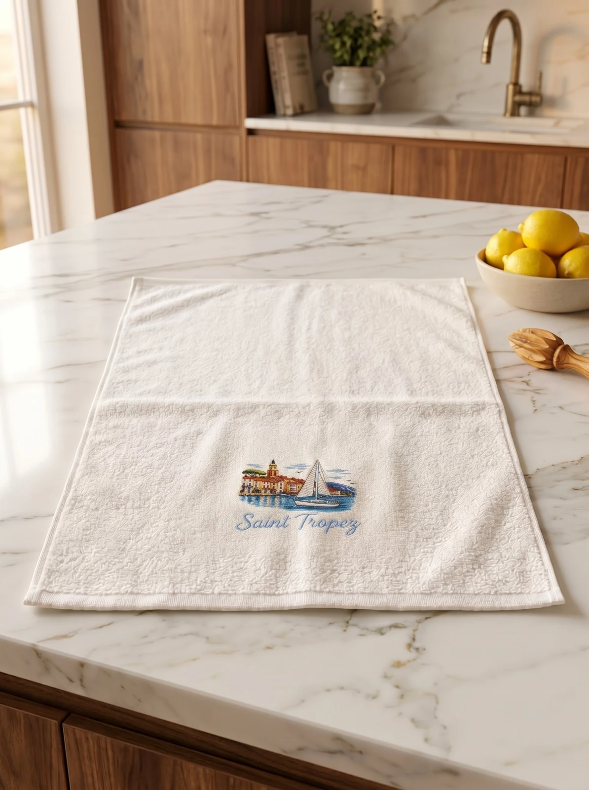 Saint-Tropez Printed Terry Guest Towel
