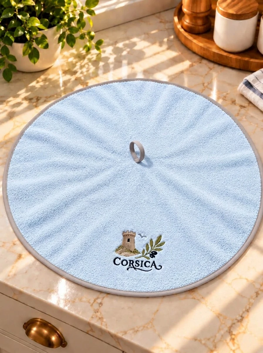Corsica Nakışlı Yuvarlak Askılı Havlu